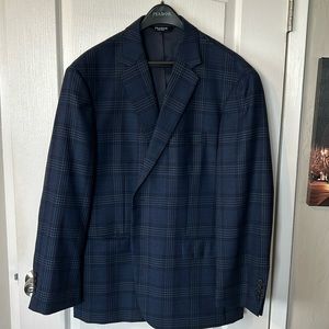 Joseph Banks blue and blank stiped blazer